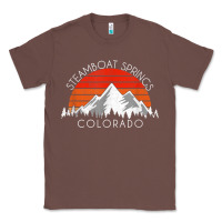 Chestnut retro vintage steamboat springs colorado distressed t shirt Classic Tee - linhVisuals