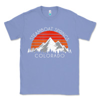 Colony Blue retro vintage steamboat springs colorado distressed t shirt Classic Tee - linhVisuals