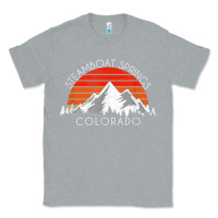 Heather Grey retro vintage steamboat springs colorado distressed t shirt Classic Tee - linhVisuals