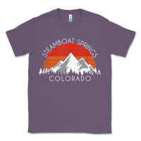 Lavender retro vintage steamboat springs colorado distressed t shirt Classic Tee - linhVisuals