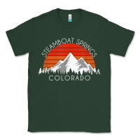 Sports Green retro vintage steamboat springs colorado distressed t shirt Classic Tee - linhVisuals