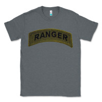 Charcoal Heather army ranger tab subdued infantry grunt pullover hoodie Classic Tee - linhVisuals