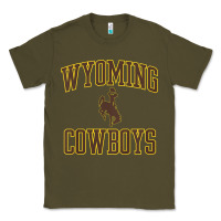 Army Green kids wyoming cowboys apparel gameday arch over cowboys t shirt Classic Tee - linhVisuals
