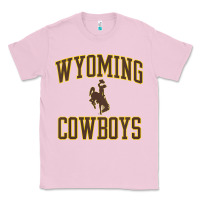 Bubblegum Pink kids wyoming cowboys apparel gameday arch over cowboys t shirt Classic Tee - linhVisuals