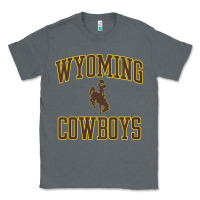 Charcoal Heather kids wyoming cowboys apparel gameday arch over cowboys t shirt Classic Tee - linhVisuals