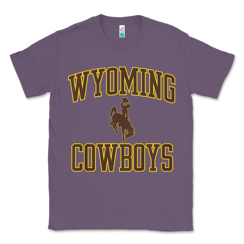 Kids Wyoming Cowboys Apparel Gameday Arch Over Cowboys T Shirt Classic Tee by linhVisuals | Teevron