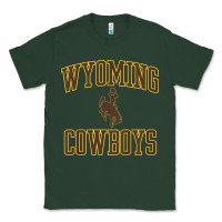 Sports Green kids wyoming cowboys apparel gameday arch over cowboys t shirt Classic Tee - linhVisuals