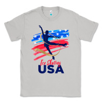 Moon Dust ice skating dance support the team tshirt usa flag t shirt Classic Tee - linhVisuals