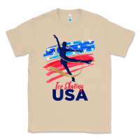 Mushroom ice skating dance support the team tshirt usa flag t shirt Classic Tee - linhVisuals