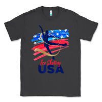 Smoke ice skating dance support the team tshirt usa flag t shirt Classic Tee - linhVisuals