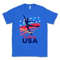 True Royal ice skating dance support the team tshirt usa flag t shirt Classic Tee - linhVisuals