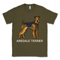 Army Green airedale terrier crazy dog lover sweatshirt Classic Tee - linhVisuals
