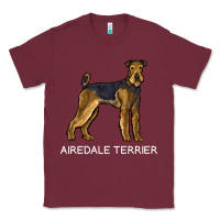 Burgundy airedale terrier crazy dog lover sweatshirt Classic Tee - linhVisuals