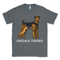Charcoal Heather airedale terrier crazy dog lover sweatshirt Classic Tee - linhVisuals