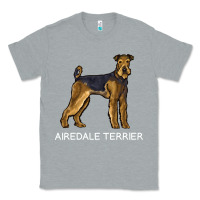 Heather Grey airedale terrier crazy dog lover sweatshirt Classic Tee - linhVisuals