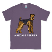 Lavender airedale terrier crazy dog lover sweatshirt Classic Tee - linhVisuals