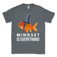 Charcoal Heather mindset motivational quote cute goldfish shark fish t shirt Classic Tee - linhVisuals