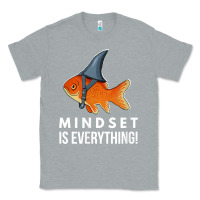 Heather Grey mindset motivational quote cute goldfish shark fish t shirt Classic Tee - linhVisuals