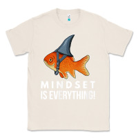 Natural mindset motivational quote cute goldfish shark fish t shirt Classic Tee - linhVisuals