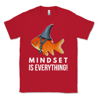 Red mindset motivational quote cute goldfish shark fish t shirt Classic Tee - linhVisuals