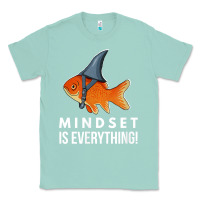 Seafoam mindset motivational quote cute goldfish shark fish t shirt Classic Tee - linhVisuals