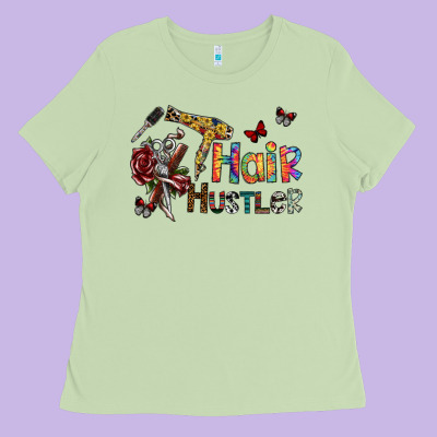 Hair Hustler 2 Ladies Tee Designed By Sublimationcraftshop