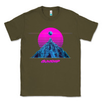 Army Green pink sun   official gunship t shirt Classic Tee - linhVisuals