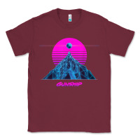 Burgundy pink sun   official gunship t shirt Classic Tee - linhVisuals