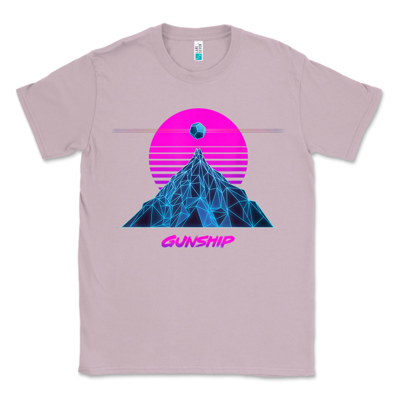 Pink Sun   Official Gunship T Shirt Classic Tee by linhVisuals | Teevron
