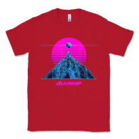 Red pink sun   official gunship t shirt Classic Tee - linhVisuals