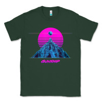 Sports Green pink sun   official gunship t shirt Classic Tee - linhVisuals