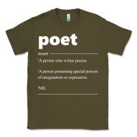 Army Green poet definition funny for poet drama poetry poems t shirt Classic Tee - linhVisuals