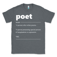 Charcoal Heather poet definition funny for poet drama poetry poems t shirt Classic Tee - linhVisuals