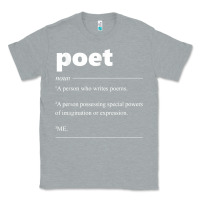 Heather Grey poet definition funny for poet drama poetry poems t shirt Classic Tee - linhVisuals