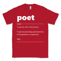 Red poet definition funny for poet drama poetry poems t shirt Classic Tee - linhVisuals