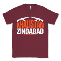 Burgundy sikh khalistan zindabad singh punjabi t shirt Classic Tee - linhVisuals