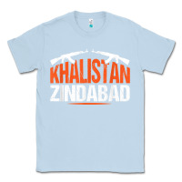 Dusty Blue sikh khalistan zindabad singh punjabi t shirt Classic Tee - linhVisuals