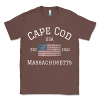 Chestnut cape cod massachusetts american flag usa travel vintage pullover hoodi Classic Tee - linhVisuals