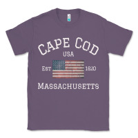 Lavender cape cod massachusetts american flag usa travel vintage pullover hoodi Classic Tee - linhVisuals