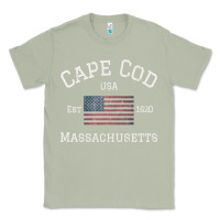 Matcha cape cod massachusetts american flag usa travel vintage pullover hoodi Classic Tee - linhVisuals