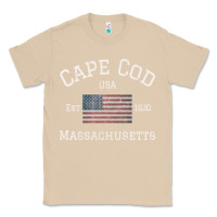 Mushroom cape cod massachusetts american flag usa travel vintage pullover hoodi Classic Tee - linhVisuals