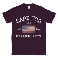 Plum cape cod massachusetts american flag usa travel vintage pullover hoodi Classic Tee - linhVisuals