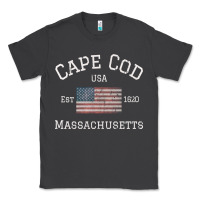 Smoke cape cod massachusetts american flag usa travel vintage pullover hoodi Classic Tee - linhVisuals