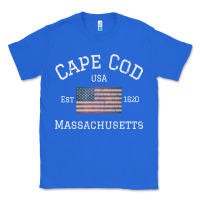 True Royal cape cod massachusetts american flag usa travel vintage pullover hoodi Classic Tee - linhVisuals