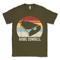 Army Green retro more cowbell shirt funny drummer gift vintage t shirt Classic Tee - linhVisuals
