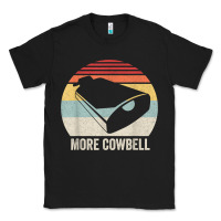 Black retro more cowbell shirt funny drummer gift vintage t shirt Classic Tee - linhVisuals