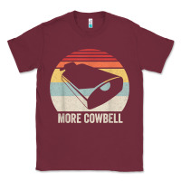 Burgundy retro more cowbell shirt funny drummer gift vintage t shirt Classic Tee - linhVisuals
