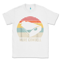 White retro more cowbell shirt funny drummer gift vintage t shirt Classic Tee - linhVisuals