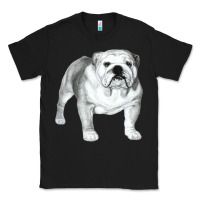 Black English Bulldog Art Classic Tee - linhVisuals