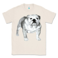 Natural English Bulldog Art Classic Tee - linhVisuals